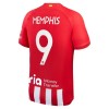 Original Trikotsatz Atlético Madrid Memphis 9 Heimtrikot 2023-24 Für Kinder